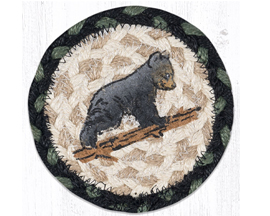 Set of 4 Braided Coasters in Bear Cub Design