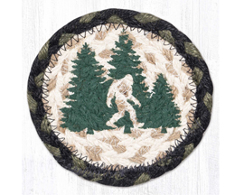 Set of 4 Braided Coasters in Bigfoot Design
