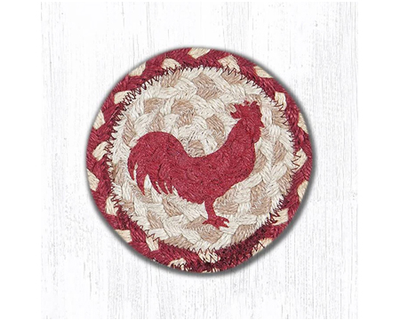 Set of 4 Braided Coasters in Bear Mountain Design