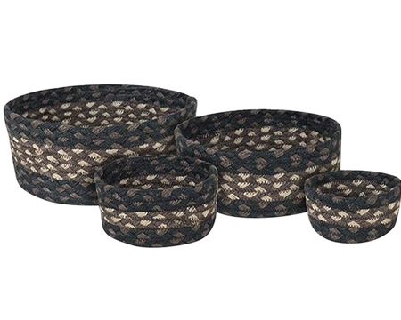 Set of 4 Jute Baskets - Mocha