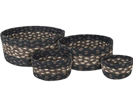 Set of 4 Jute Baskets - Mocha