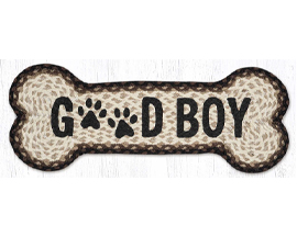 Earth Rugs® Good Boy Dog Bone Rug - Small