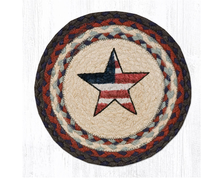 Braided Americana Star Trivet 