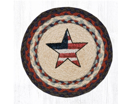 Braided Americana Star Trivet 