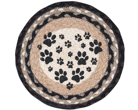 Braided Heart Paw Trivet
