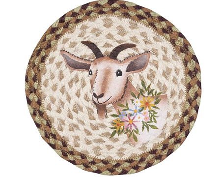 Nanny Goat Braided Trivet