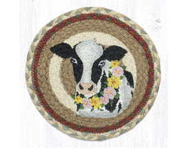 Braided Trivet - Cow Design