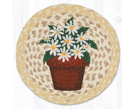 Braided Trivet - Daisy Clay Pot