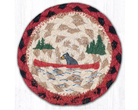 Braided Coaster - Bears In Canoe