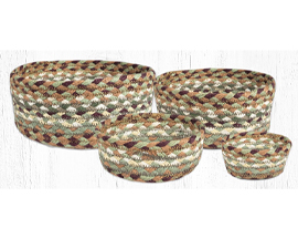 Braided Casserole Baskets - Buttermilk/Cranberry