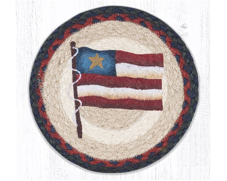Primitive Star Flag Braided Trivet