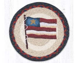 Primitive Star Flag Braided Trivet