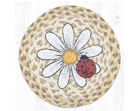 Braided Trivet - Daisy & Ladybug