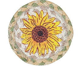 Sunflower Braided Coaster