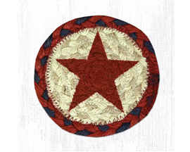 Red Star Braided Coaster