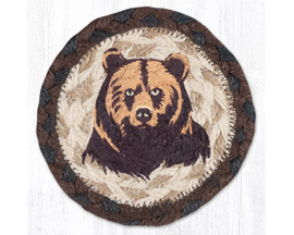 Braided Coaster - Brown Bear Stare