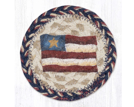 Primitive Star Flag Braided Coaster