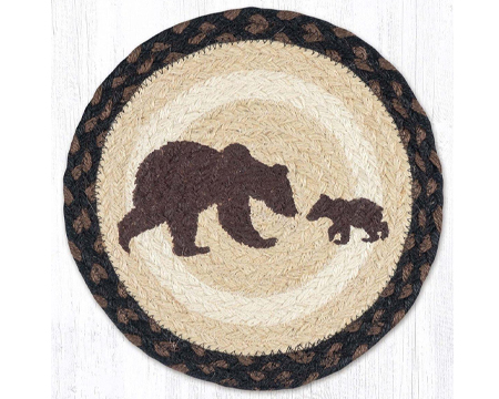Braided Trivet - Happy Bear Cub