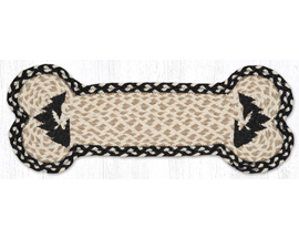 Braided Dog Bone Rug - Graphic Moose