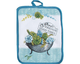 Good Friends Good Times Potholder