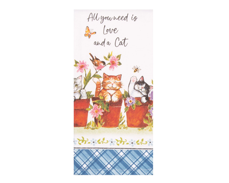 Hand Towel - All You Need Is Love and a Cat