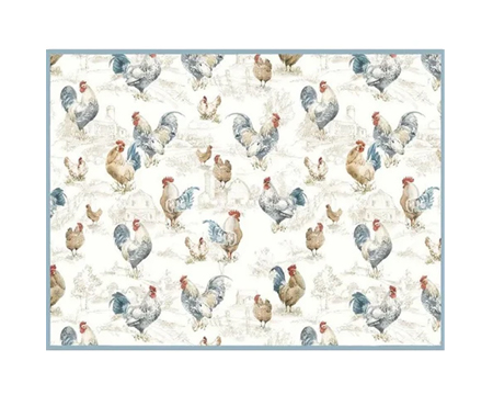 Drying Mat - Countryside Rooster