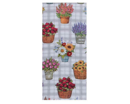 Hand Towel - Floral Pots