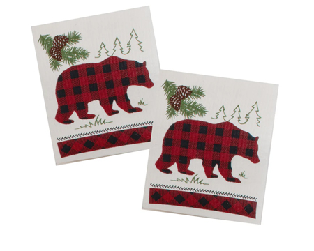 Swedish Dish Cloths - Woodland Bear