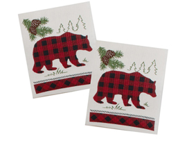 Swedish Dish Cloths - Woodland Bear