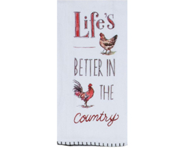 Flour Sack Towel - Life's Better In The Country