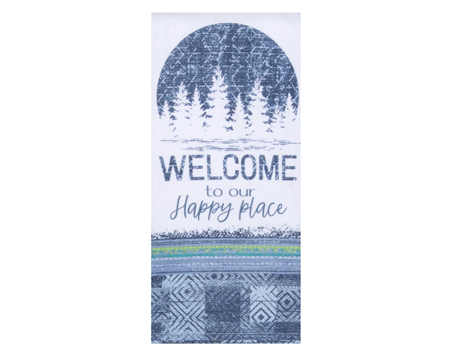 Hand Towel - Welcome To Our Happy Place