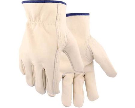Grain Cowhide Driver Gloves - Medium
