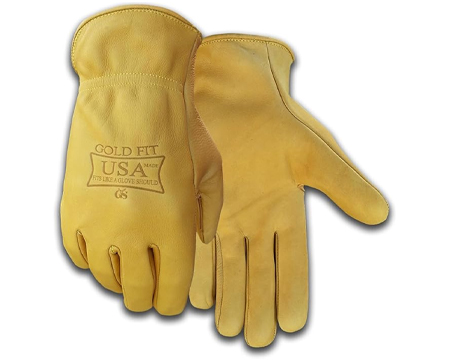 USA Seamless Cowhide Gloves - Large