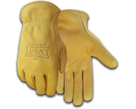 USA Seamless Cowhide Gloves - Large