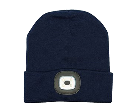 Rechargeable LED Beanie - Navy