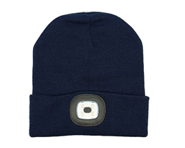 Rechargeable LED Beanie - Navy