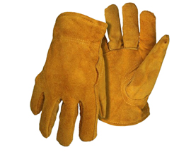 Men's Pile Lined Split Leather Driver Gloves