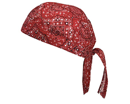 Hav-A-Danna® Lined Skull Cap - Red Paisley