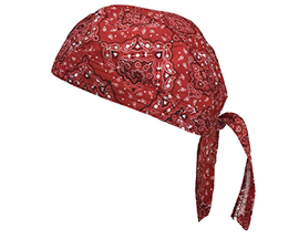 Hav-A-Danna® Lined Skull Cap - Red Paisley