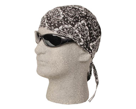 Hav-A-Danna® Lined Skull Cap - Black Paisley