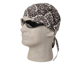 Hav-A-Danna® Lined Skull Cap - Black Paisley