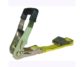 Progrip® 2" X 27' Zinc Handle Ratchet Tie Down Flat Hook Strap - Yellow