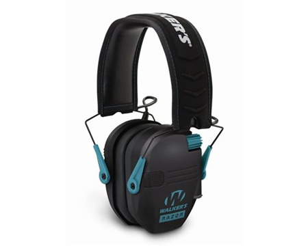 Walker's® Razor Slim Electronic Shooting Ear Protection - Black/Teal