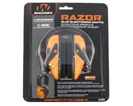 Walker's® Razor Slim Electronic Shooting Ear Protection - Blaze Orange