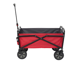 Fabric Outdoor® 12 Cu. Ft. Portable Folding Steel Wagon Garden Cart - Red
