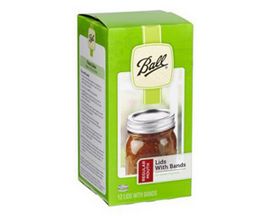 Ball® Regular Mouth Canning Lids with Bands - Box of 12