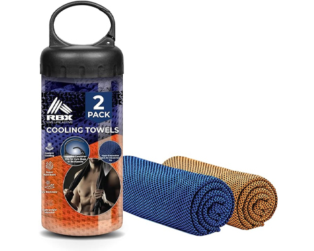 RBX Cooling Towels 2 Pack Blue/Orange