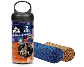 RBX Cooling Towels 2 Pack Blue/Orange