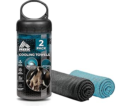 RBX Cooling Towels 2 Pack Turquoise/Black
