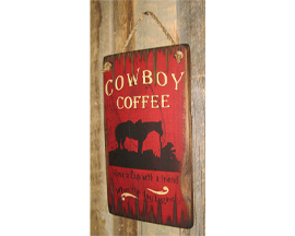 Cowboy Coffee Sign